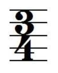 Three Four time signature